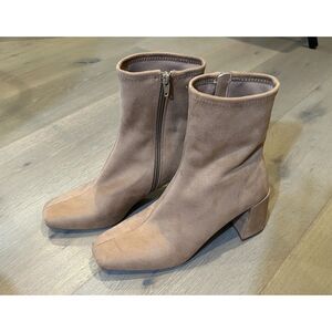 A New Day Suede Ankle Boots Tan Women’s US 9